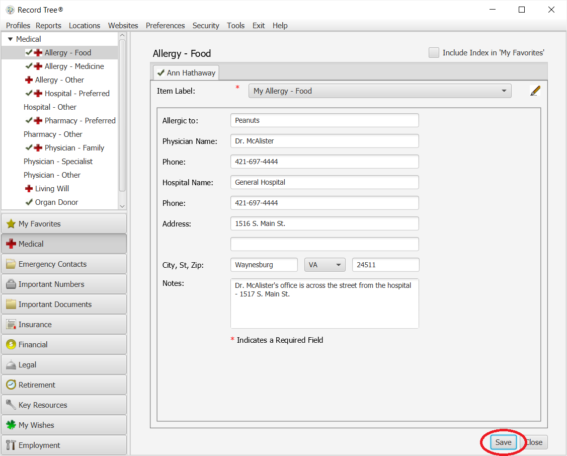Privacy Policy - Save Info – Record Tree®